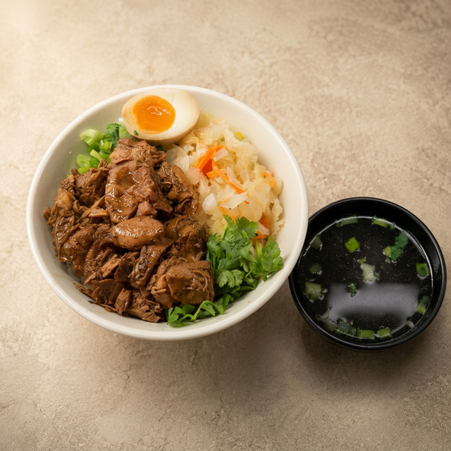 Chicken Tossed Rice Noodles.