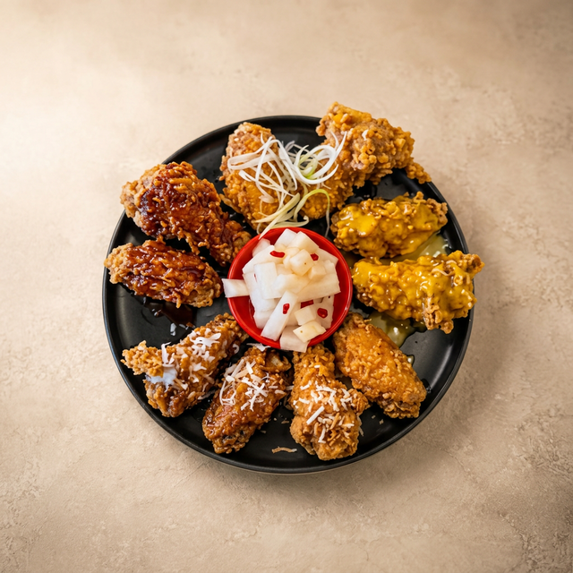 Mai's Wing Wheel (Mai OG, Onion, Honey, Coco, Special).